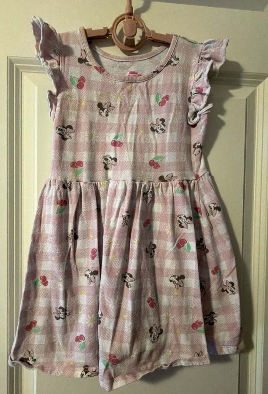 Disney Junior Minnie Mouse Dress Size 4T Pink